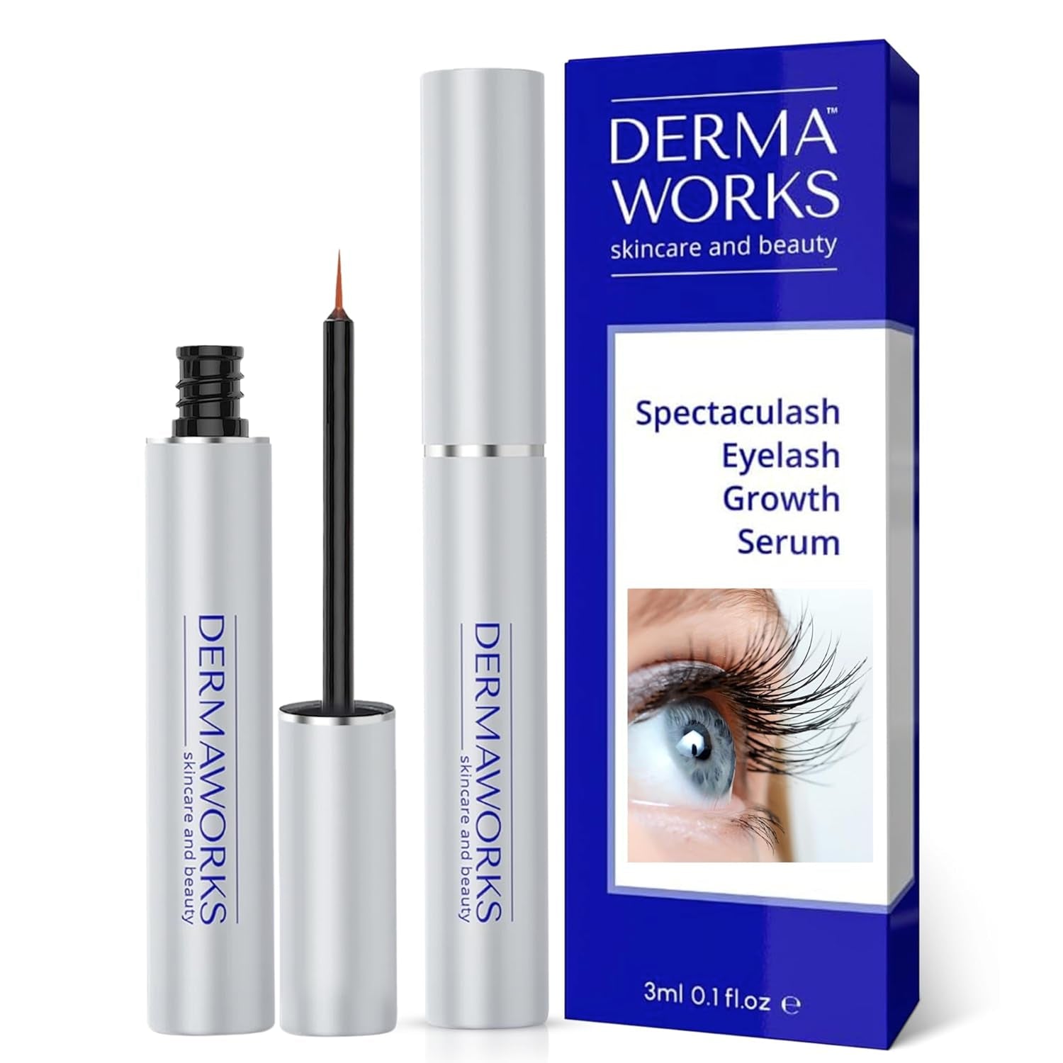 SPECTACULASH XL LASH SERUM for Eyelash Growth - Eyelash Serum to Grow Lashes - Suero Para Pestañas Crecimiento - Lash Conditioner for Growth & Volume Lashes - Sérum Para Pestañas by DERMAWORKS